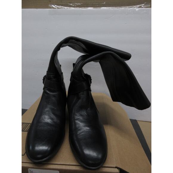 USED Naturalizer Women's Rena Knee High Riding Boot , Black Leather, Size 9 W - Picture 1 of 6